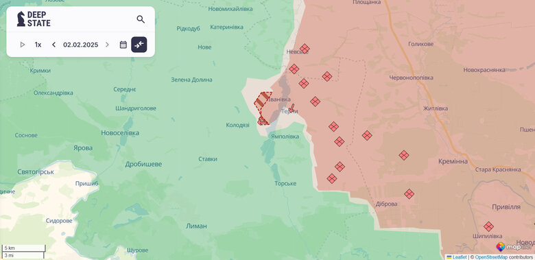 Росіяни просуваються в бік Колодязів