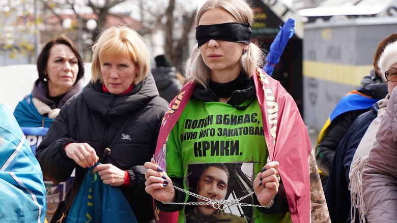 акция в поддержку пленных в Николаеве