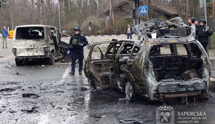 Наслідки ворожої атаки на Харків: один загиблий і семеро поранених, з них троє – важкі. ВІДЕО+ФОТОрепортаж