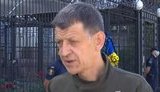Ветерани війни на Донбасі принесли вінки під посольство РФ. ВІДЕО+ФОТО