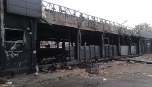 Night in Dnipropetrovsk region: Synelnykivskyi and Nikopolskyi districts under enemy attack. Five-storey building was on fire. PHOTOS