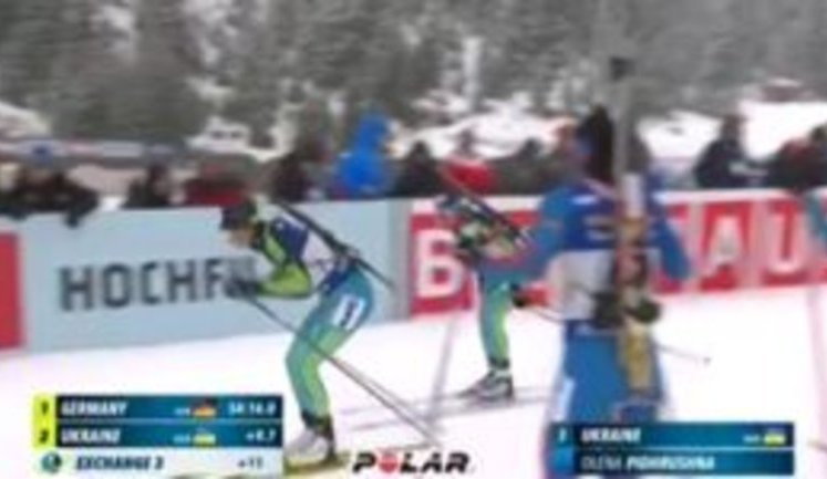 Ukrainian National team wins women's relay Silver at Biathlon World Cup 2017. VIDEO