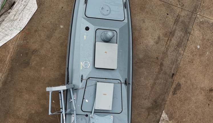 Marine drone similar to Ukrainian Magura V5 caught off coast of Turkey. PHOTO