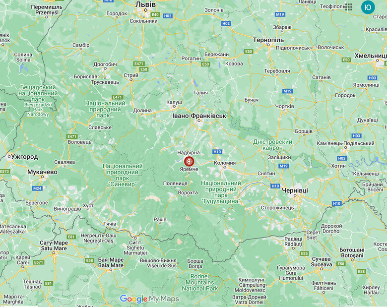 В Ивано-Франковской области Украины произошло землетрясение 01