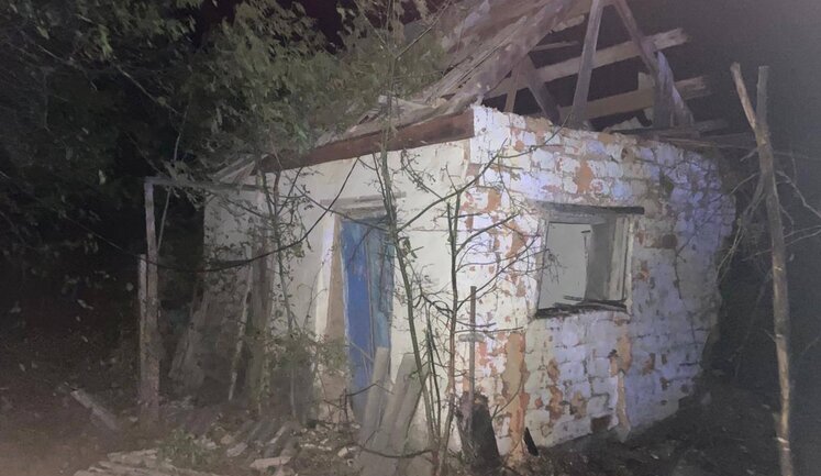 Вночі ворог атакував Полтавщину БпЛА: пошкоджено приватний будинок. ФОТО