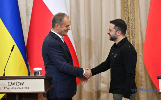 Volodymyr Zelenskyy and Donald Tusk in Lviv on December 17