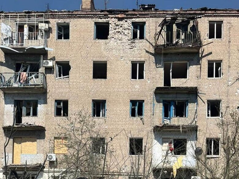 Последствия обстрела Константиновки Трое погибших