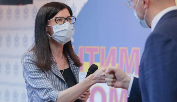 Шмыгаль представил коллективу новую главу Антимонопольного комитета Ольгу Пищанскую. ФОТО