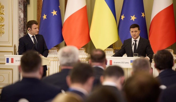 За результатами зустрічі Зеленського та Макрона підписано низку двосторонніх документів, - ОПУ. ФОТО