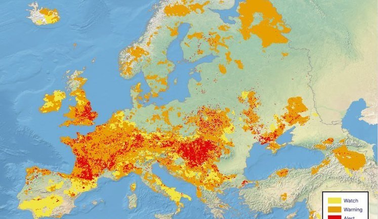 50 per cent of Europe is affected by record-breaking drought, - European Commission. PHOTOS