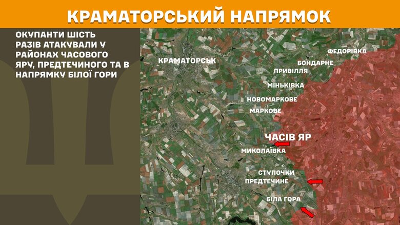 Мапа бойових дій 1 липня