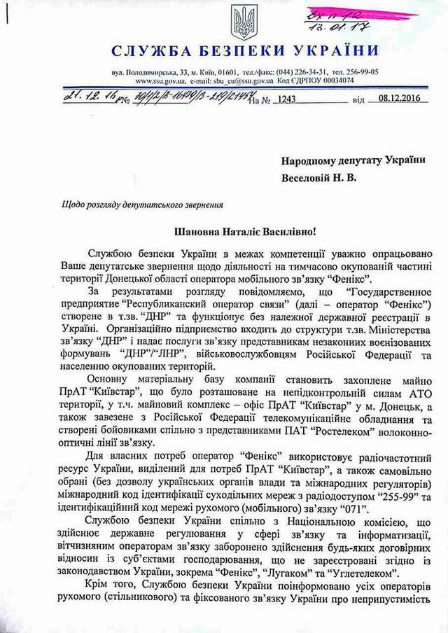 документ веселова