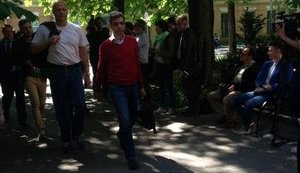 Representatives of OSCE, Amnesty International and EU monitoring mission visit captive Russian special forces operatives in the hospital. PHOTO