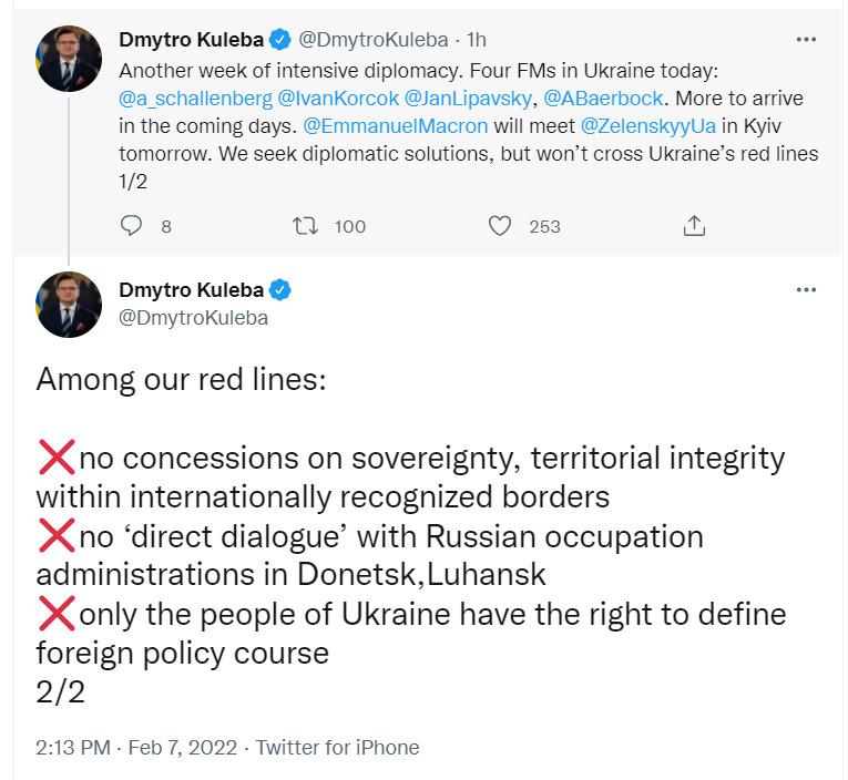 No territorial concessions, no direct dialogue with LDNR, - Kuleba 01