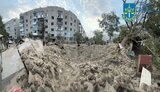 Наслідки авіаудару по Охтирці на Сумщині 13 вересня 2024 року
