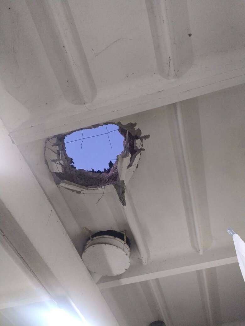 Будівлю СБУ в окупованому Енергодарі, яку тимчасово зайняли війська РФ, було атаковано з дронів 02