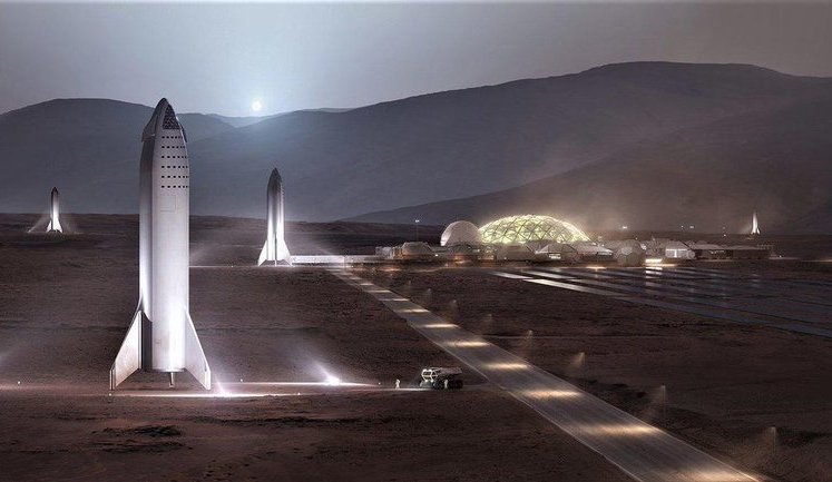 Маск хочет до 2050 года отправить на Марс 1 млн землян