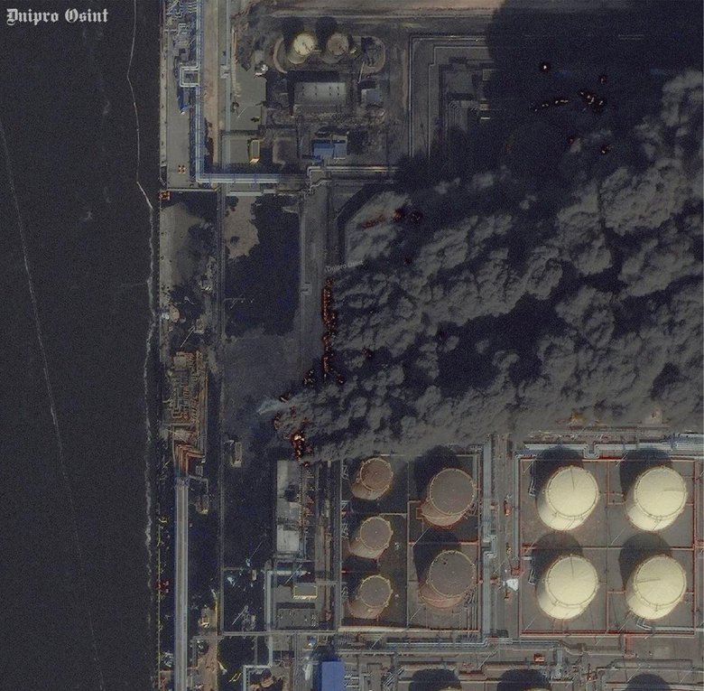 Супутникові знімки порту Усть-Луга