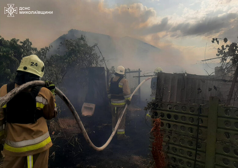 fires in the Mykolaiv region