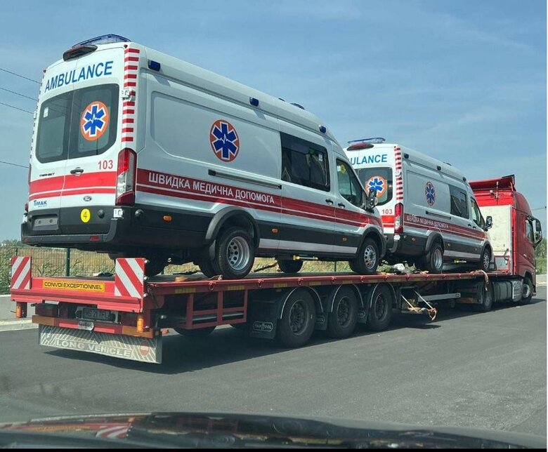 автівки швидкої допомоги для потреб ЗСУ від НАТО