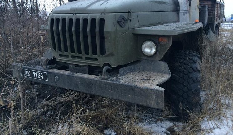 Russian-terrorist convoy destroyed near Donetsk airport. PHOTOS
