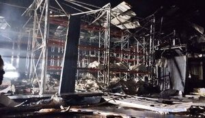 Consequences of massive UAV strike on Poltava: hits and falling debris recorded at 6 different locations. PHOTOS