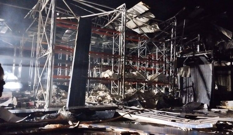 Consequences of massive UAV strike on Poltava: hits and falling debris recorded at 6 different locations. PHOTOS