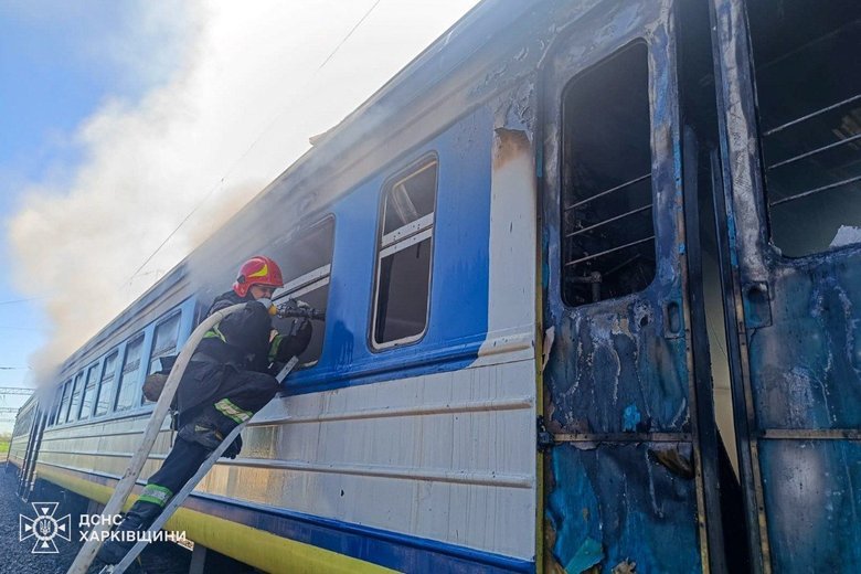 Удар по потягу на Харківщині: є постраждалі