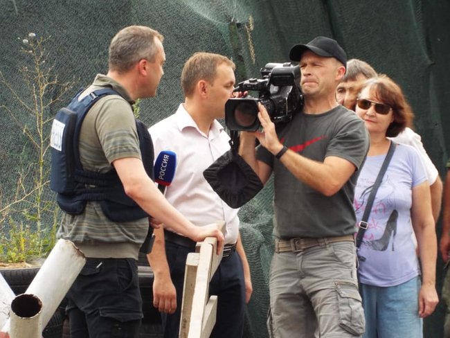 Чоловік російської пропагандистки Скабєєвої приїхав знімати ремонт моста в Станиці Луганській, - заступник голови ЛОВЦА Клименко 02