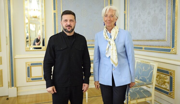 Zelenskyy and European Central Bank President Lagarde discuss budgetary support for Ukraine and use of frozen Russian assets