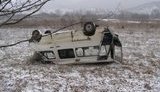На Закарпатье автобус вылетел в кювет и опрокинулся: травмированы пять человек. ФОТО