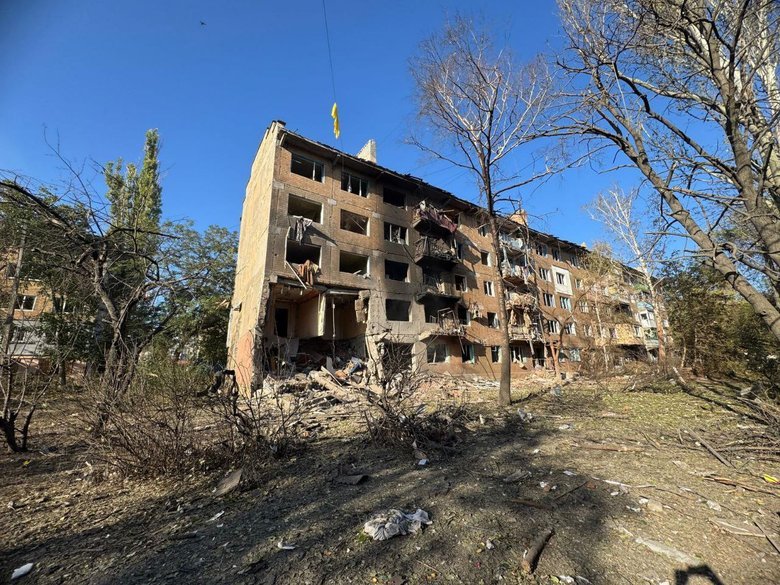 Donetsk region after shelling