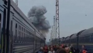 Russia attacked passenger train locomotive in Volyn, 2 km from border with Poland, – "UZ". VIDEO