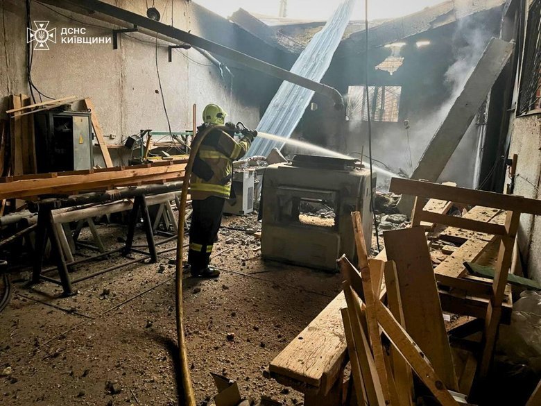 Kyiv region after shelling
