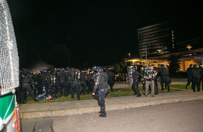 Массовые протесты против обязательной вакцинации прошли в Вильнюсе 28