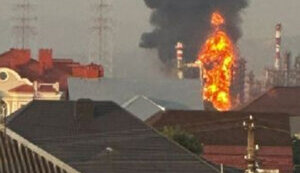 Afipsky oil refinery catches fire after UAV attack in Krasnodar Krai. VIDEO&PHOTOS