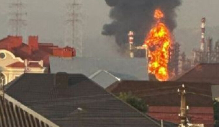 Afipsky oil refinery catches fire after UAV attack in Krasnodar Krai. VIDEO&PHOTOS