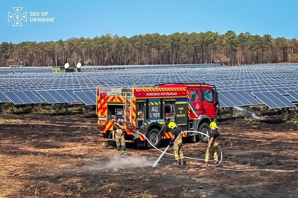 Ліквідація пожежі у Франції українськми ДСНС