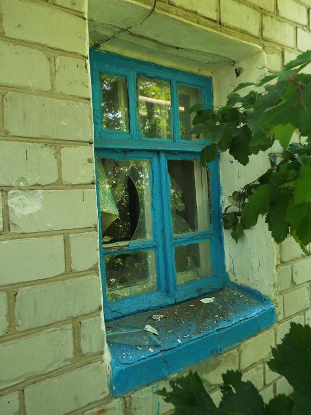 обстрел луганская разрушения станица