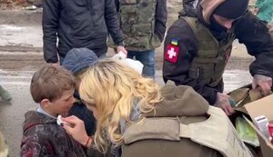 "And where are your parents?" - "Mom, Dad - died", - "They live with grandparents", - orphans of liberated from occupiers of Kyiv region. ВIДЕО