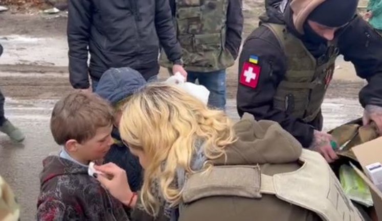 "And where are your parents?" - "Mom, Dad - died", - "They live with grandparents", - orphans of liberated from occupiers of Kyiv region. ВIДЕО