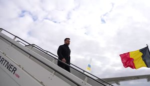 Зеленский прибыл в Брюссель: запланирована встреча, в частности, с Рютте и Макроном