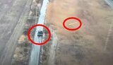 Javelin moment before it hit tank
