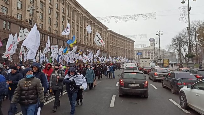 Protesters gather at Verkhovna Rada, block Hrushevskoho street in Kyiv 46