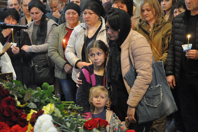 Farewell to cyborg paratrooper of 95th Brigade Ruslan Borovik, who died in battles with Russian occupiers in east, said goodbye in Kyiv 45