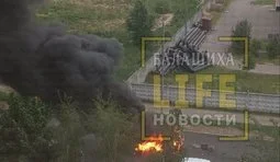 Car blown up in Balashikha