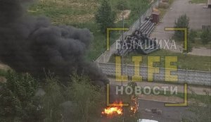 Car explosion in Balashikha, near Moscow: one fatality. VIDEO+PHOTO
