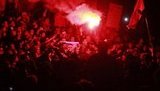 Фаны устроили факельный митинг у Генпрокуратуры. ФОТОрепортаж