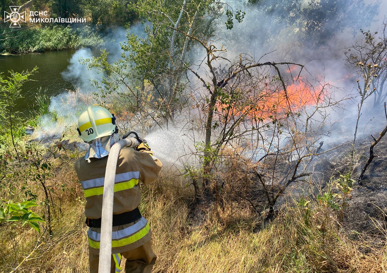 fires in the Mykolaiv region