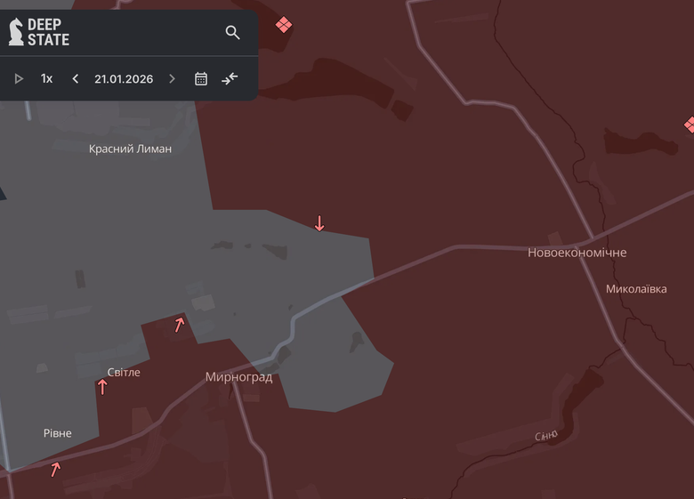 Ворог просунувся поблизу Мирнограду та Дорожнянки